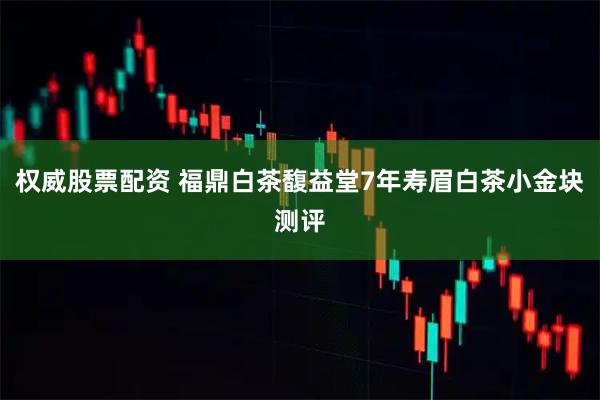 权威股票配资 福鼎白茶馥益堂7年寿眉白茶小金块测评